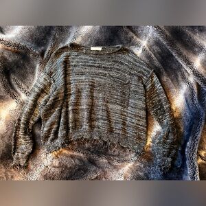 Gilded Intent Distressed Sweater